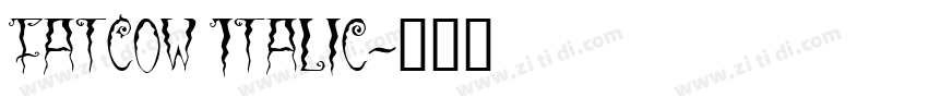 FatCow Italic字体转换